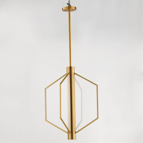 Telstar LED 18 inch Natural Aged Brass Single Pendant Ceiling Light