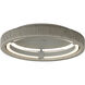 Kaia LED 20 inch Gray Flush Mount Chandelier Ceiling Light