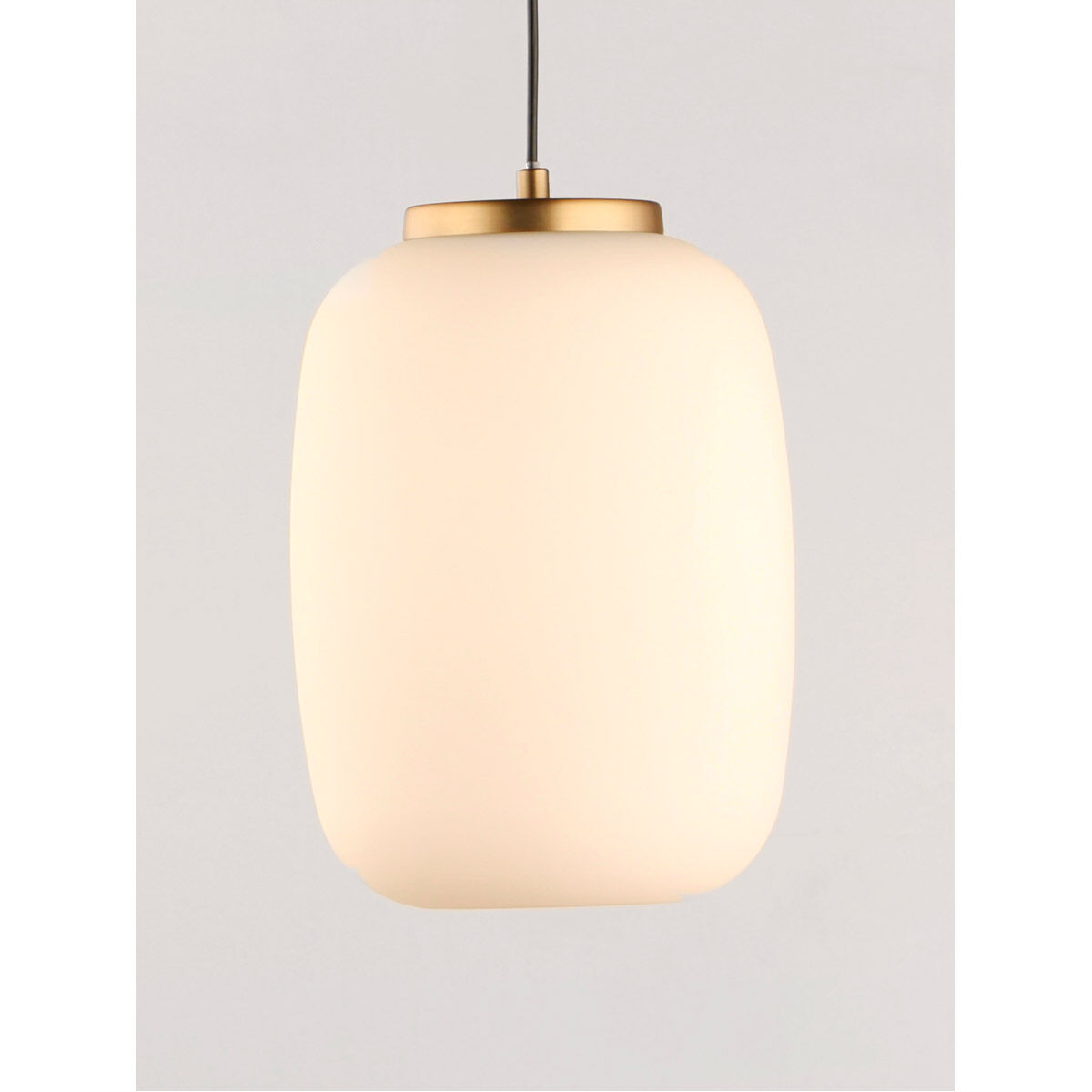 Soji LED 7 inch Black and Gold Single Pendant Ceiling Light