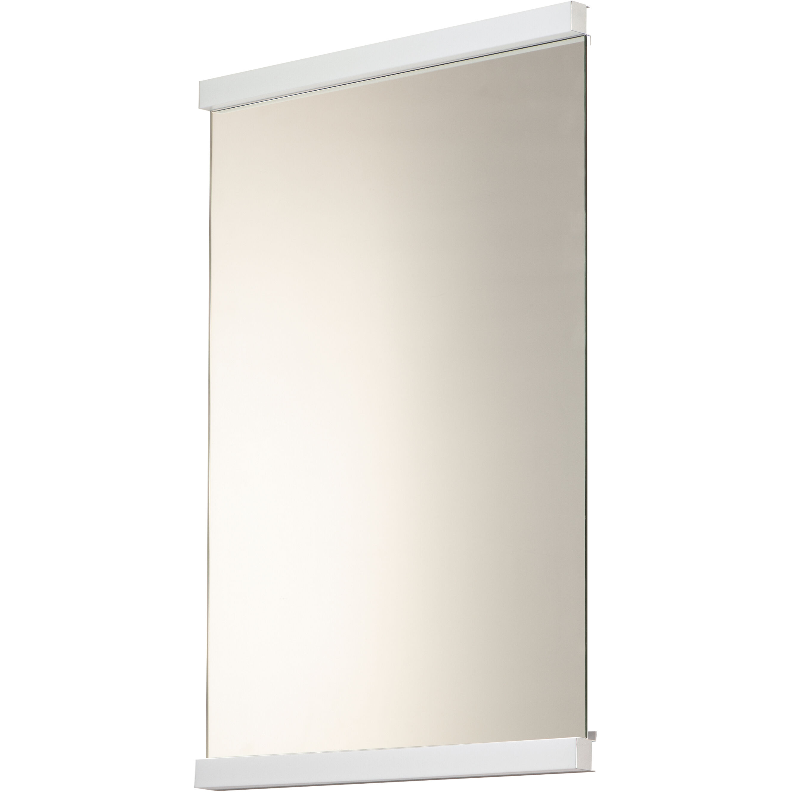 Luminance 38.75 X 30 inch Polished Chrome LED Wall Mirror