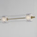 Elysian LED 58.25 inch Natural Aged Brass Linear Pendant Ceiling Light