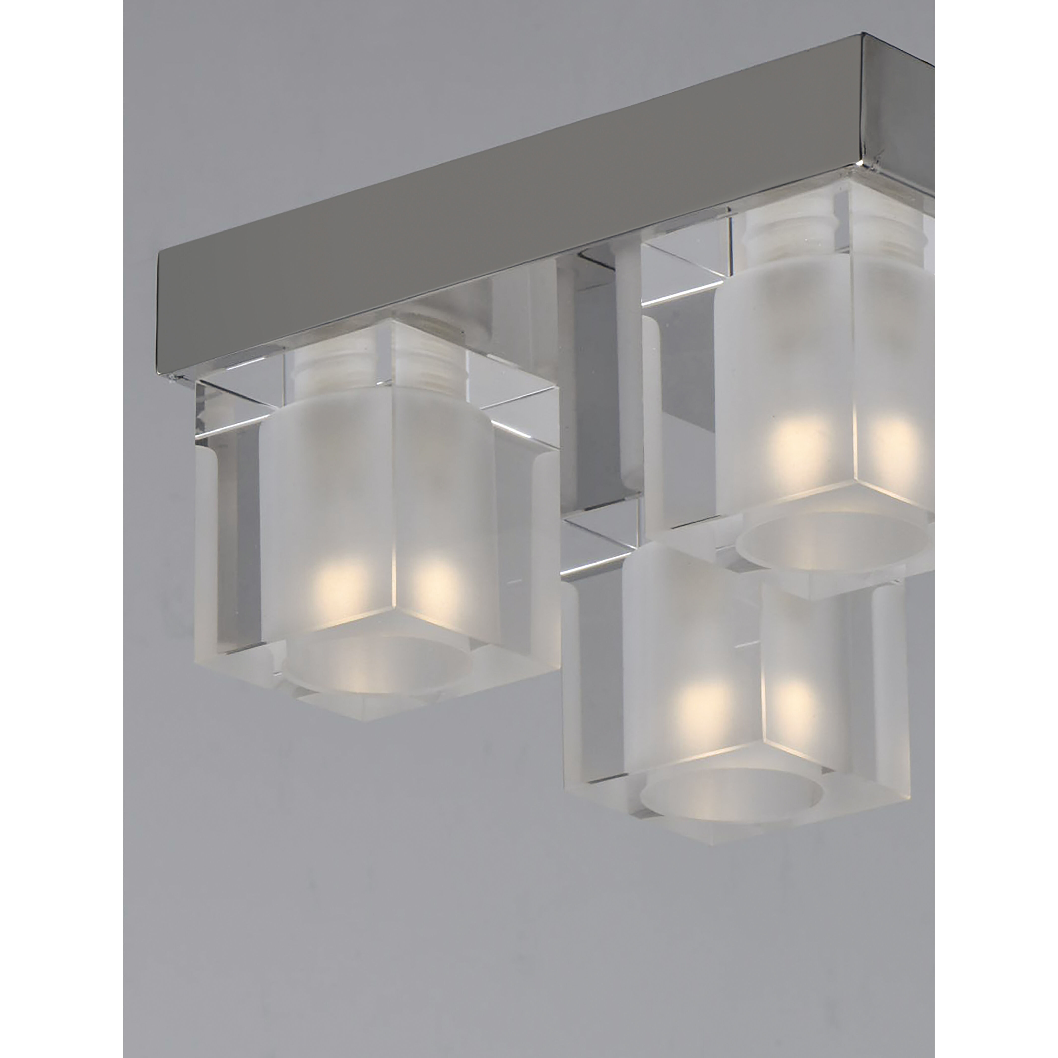 Blocs LED LED 8 inch Polished Chrome Flush Mount Ceiling Light