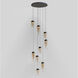 Highball LED 22.75 inch Gunmetal Multi-Light Pendant Ceiling Light in Amber
