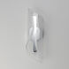Manta LED 4.75 inch Polished Chrome ADA Wall Sconce Wall Light in Clear Ribbed