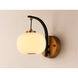 Soji LED 6 inch Black and Gold Wall Sconce Wall Light