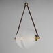 Dispatch LED 15.75 inch Natural Aged Brass Single Pendant Ceiling Light