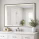 Framed 48 X 36 inch Black LED Mirror