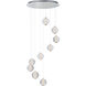 Rhythm LED 21.75 inch Polished Chrome Multi-Light Pendant Ceiling Light