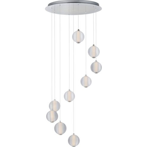 Rhythm LED 21.75 inch Polished Chrome Multi-Light Pendant Ceiling Light