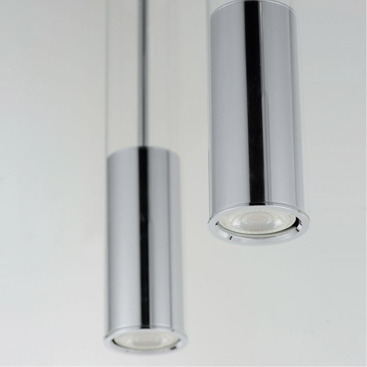 Torch Linear Pendant Ceiling Light in Polished Chrome