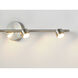 Taylor LED 34 inch Satin Nickel Linear Pendant Ceiling Light