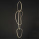Unity LED 12.5 inch Black Chrome Multi-Light Pendant Ceiling Light