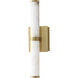 Aragon LED 5 inch White Alabaster and Gold ADA Wall Sconce Wall Light