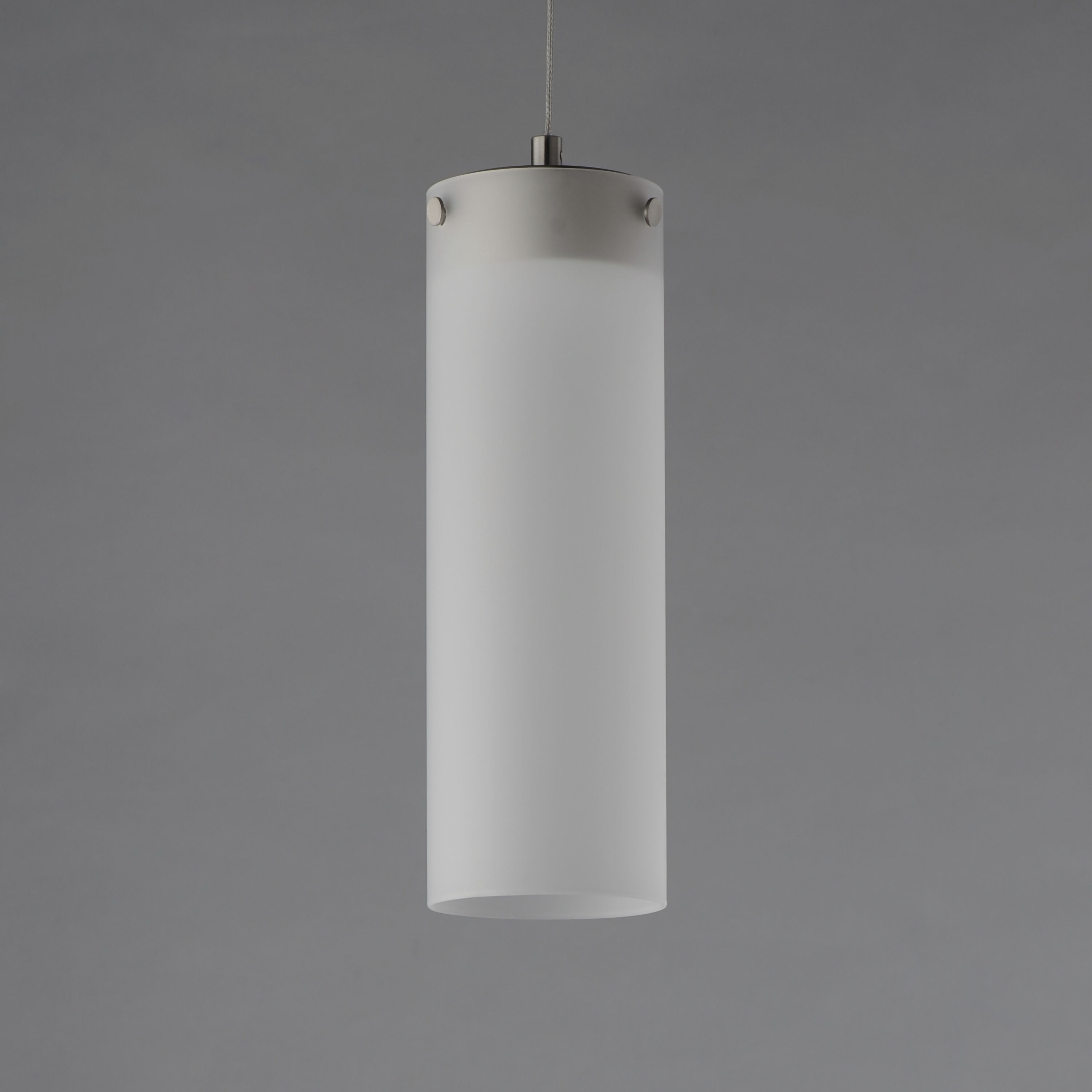 Highball LED 4.25 inch Satin Nickel Mini Pendant Ceiling Light in Translucent Frost