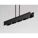 Beam LED LED 44 inch Black and Polished Chrome Linear Pendant Ceiling Light