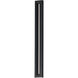 Fosso LED 47.25 inch Black Outdoor Wall Mount