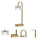 Elysian 22 inch 8 watt Natural Aged Brass Table Lamp Portable Light