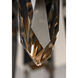 Quartz LED 4.75 inch Black Mini Pendant Ceiling Light