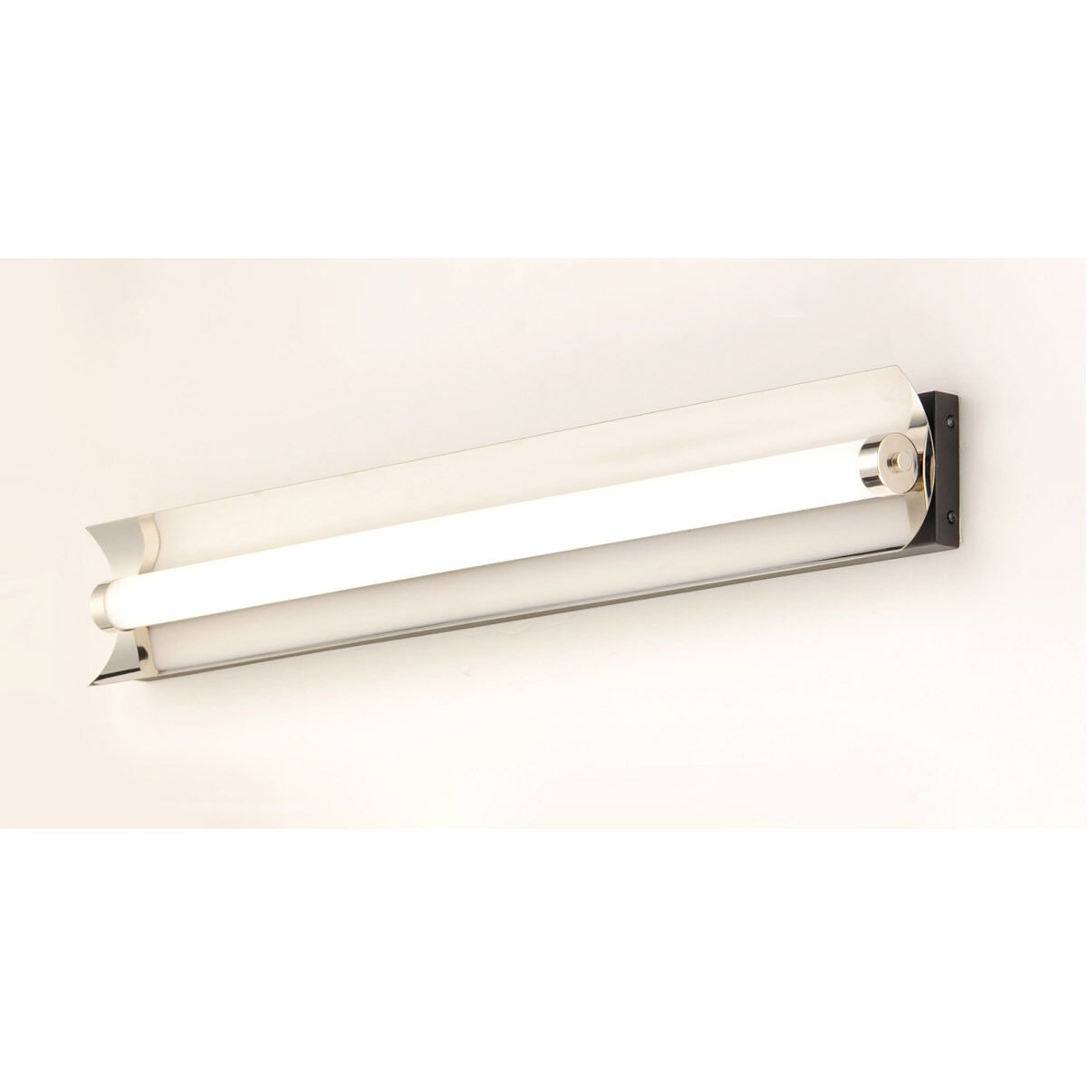 Reflect LED 36 inch Black and Polished Nickel Bath Vanity Light Wall Light