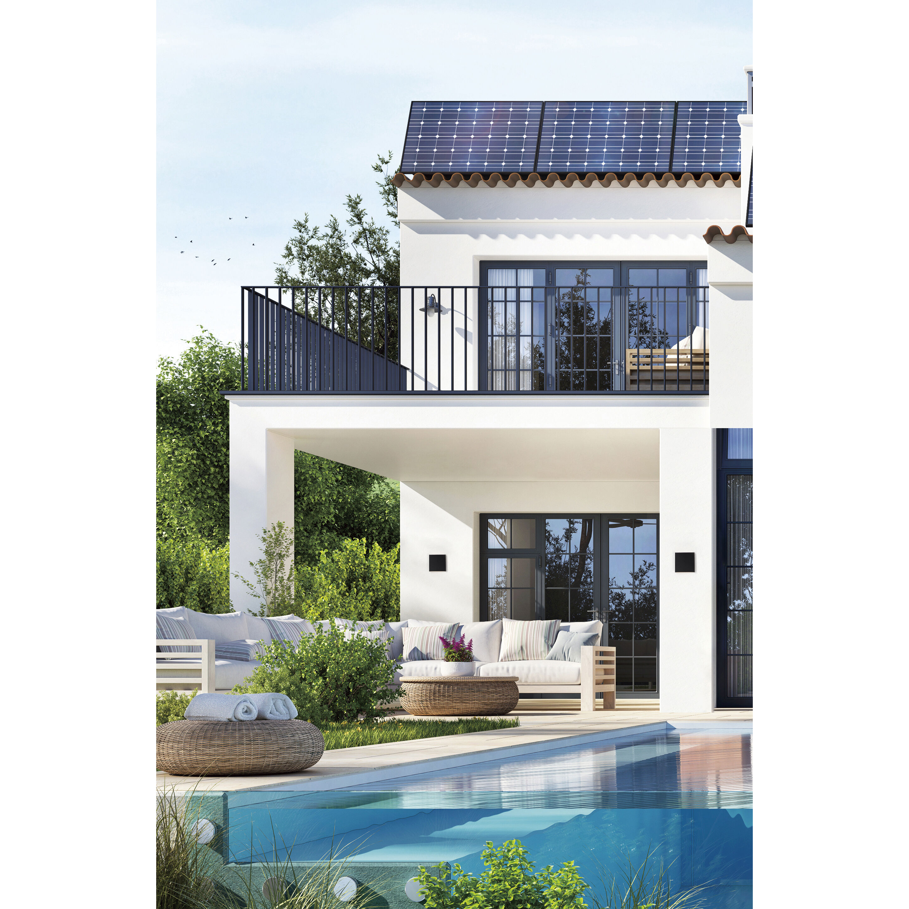 Brik LED 6.25 inch Black Outdoor Wall Sconce