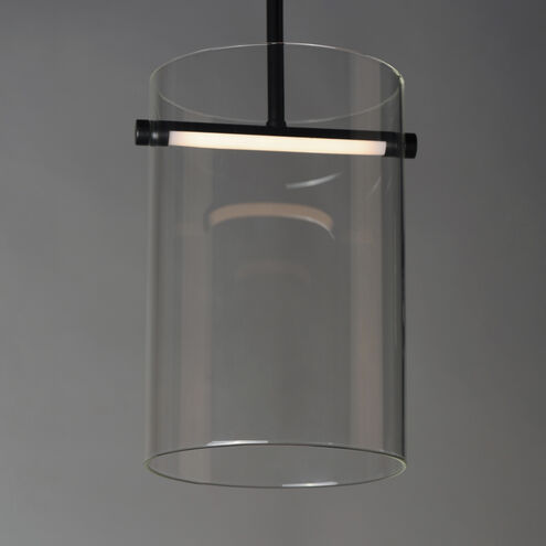 Polo LED 7.75 inch Black Mini Pendant Ceiling Light