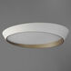 Slant LED 31.5 inch White and Gold Flush Mount Ceiling Light