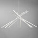 Alumilux Aster LED 44.5 inch Satin Aluminum Multi-Light Pendant Ceiling Light