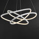 Twisted LED 31.5 inch Matte White Single Pendant Ceiling Light