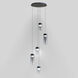 Highball LED 16.5 inch Gunmetal Multi-Light Pendant Ceiling Light in Graduating Smoke