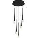 Pierce LED 13 inch Black Multi-Light Pendant Ceiling Light