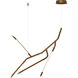 Scion LED 13 inch Weathered Brass Single Pendant Ceiling Light