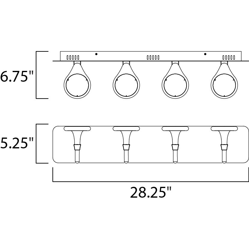 Cobra LED 28.25 inch Polished Chrome Bath Vanity Light Wall Light
