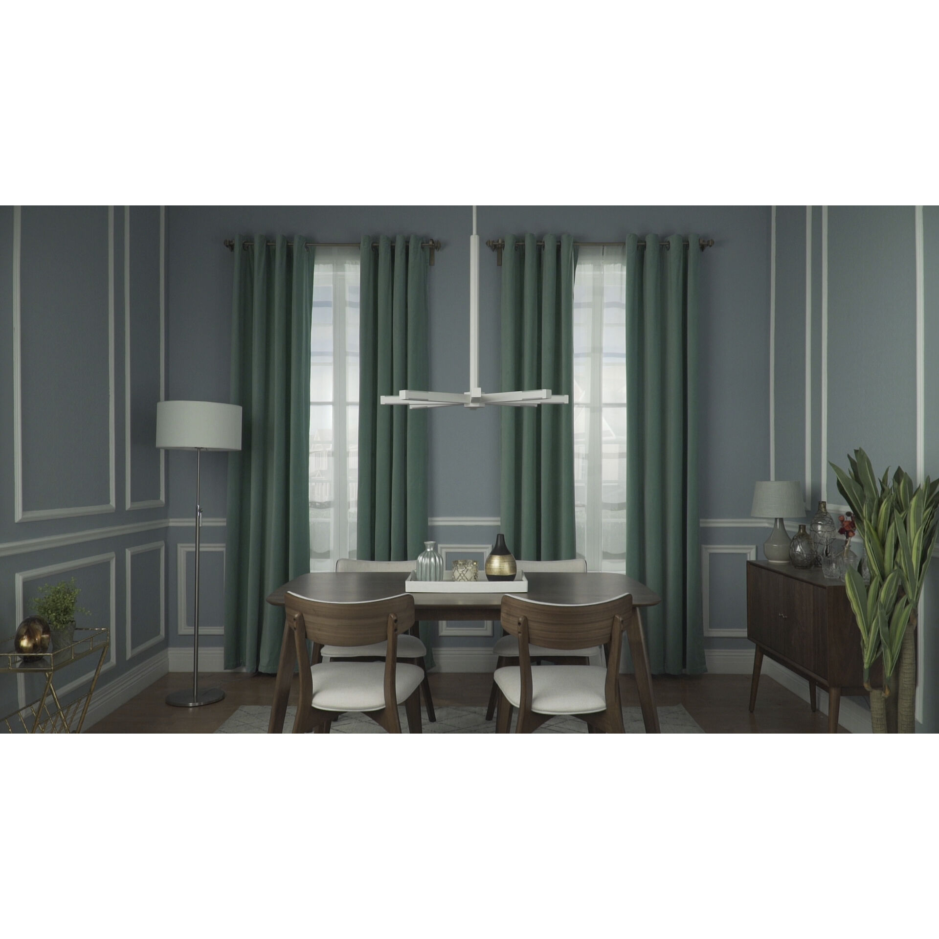 Spoke LED LED 30.75 inch Matte White Single Pendant Ceiling Light