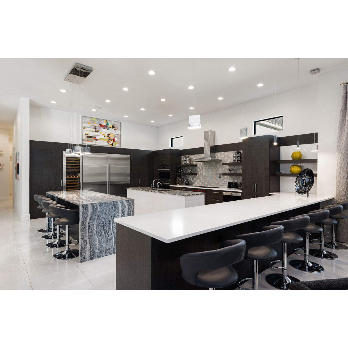 Brick LED 3 inch Polished Chrome Mini Pendant Ceiling Light