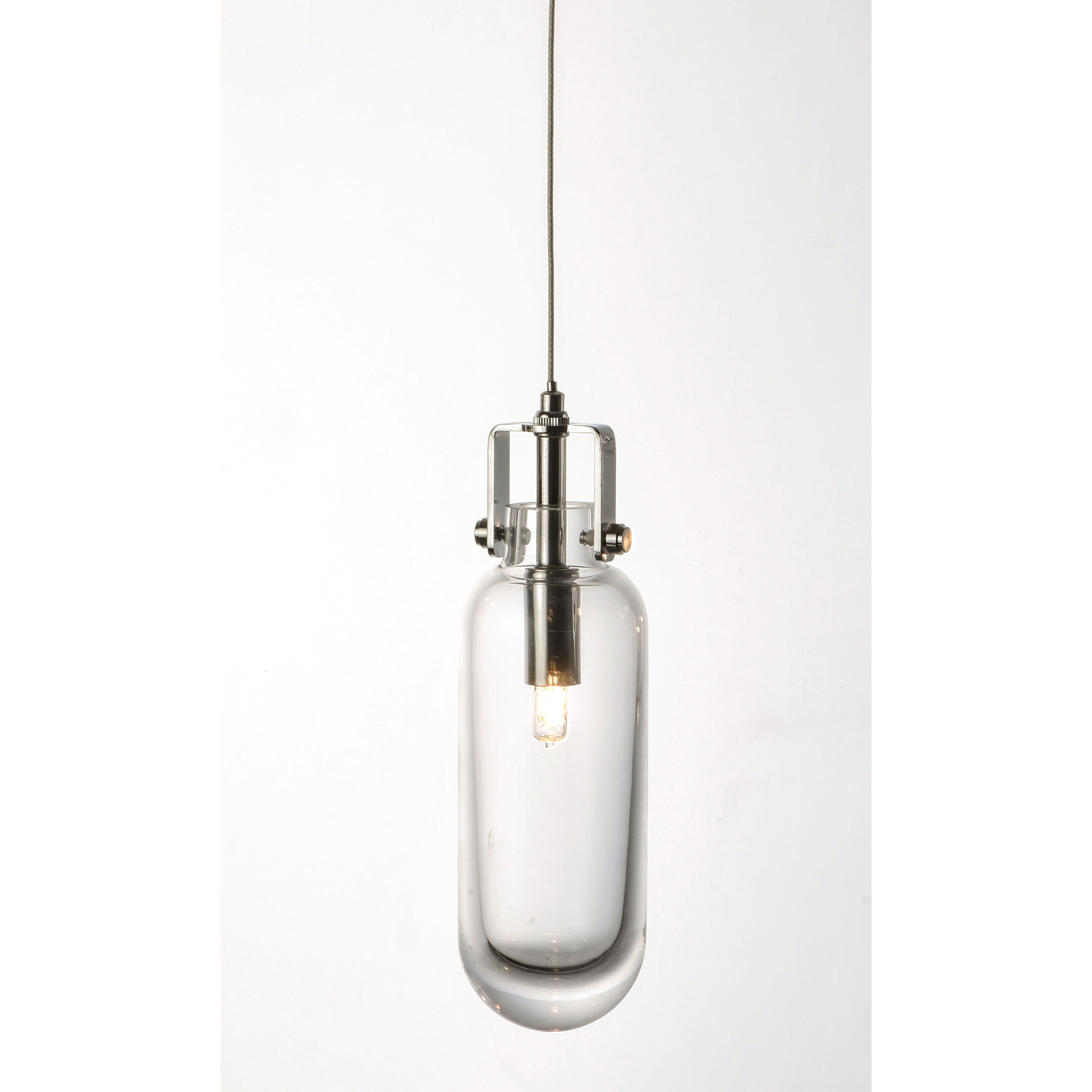 Kem 1 Light 2.75 inch Polished Chrome Single Pendant Ceiling Light