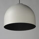 Foster LED 15.75 inch Black and Gold Single Pendant Ceiling Light in Gray and Black