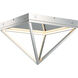 Pyramid LED 15.75 inch Polished Chrome Flush Mount Ceiling Light