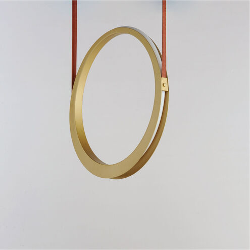 Tether LED 5.5 inch Natural Aged Brass Single Pendant Ceiling Light