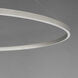 Groove 5CCT LED 60 inch Brushed Aluminum Ring Pendant Ceiling Light