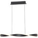 Pirouette LED 40 inch Black Linear Pendant Ceiling Light