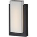 Tower LED 15 inch Black Outdoor Wall Mount