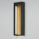 Alcove LED 20 inch Black and Gold Outdoor Wall Sconce