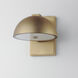 Cauldron LED 7 inch Gold Outdoor Wall Mount