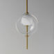 Martini LED 7.75 inch Natural Aged Brass Single Pendant Ceiling Light