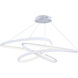 Twisted LED 26.25 inch Matte White Single Pendant Ceiling Light