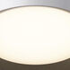 Echo LED 16 inch White and Black Single Pendant Ceiling Light in White/Black
