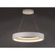 iCorona FoH LED 28.5 inch Matte White Pendant Ceiling Light