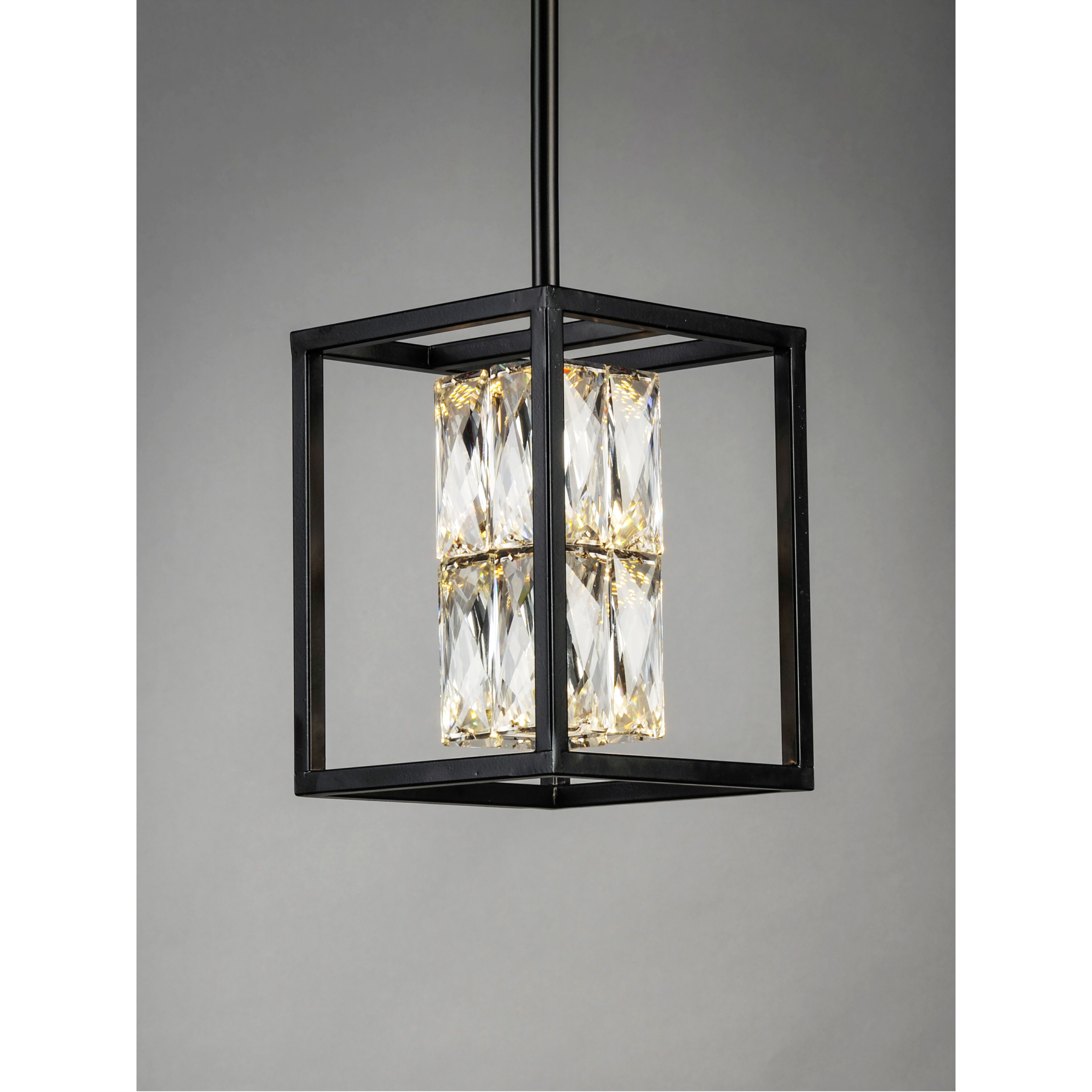 Zephyr LED 6 inch Black Mini Pendant Ceiling Light