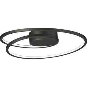 Cycle LED 18 inch Black Flush Mount Ceiling Light