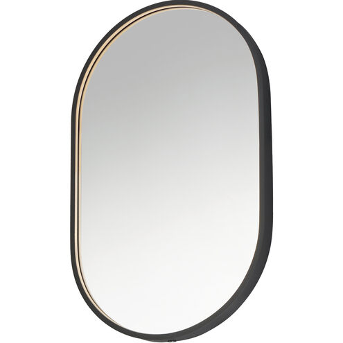 Elisse 32 X 20 inch Black LED Mirror